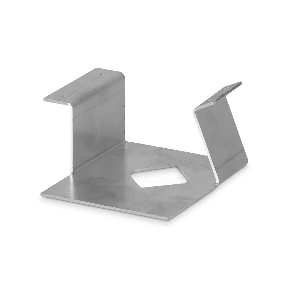 Aluminium bracket made of sheet metal